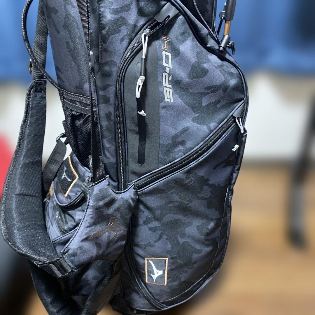 Mizuno GRID 4 キャディバッグ ブラック迷彩