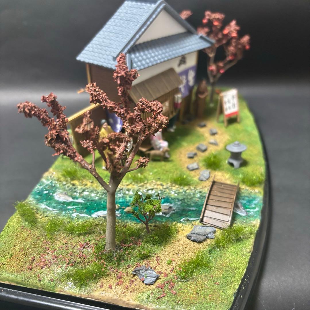 ウミさん専用マイクロエース　風物詩　そば屋　完成品　ジオラマ