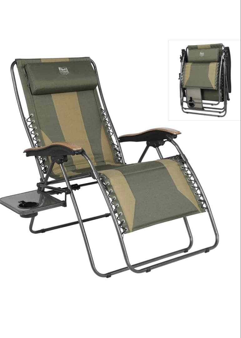 リクライニングチェア オリーブグリーン