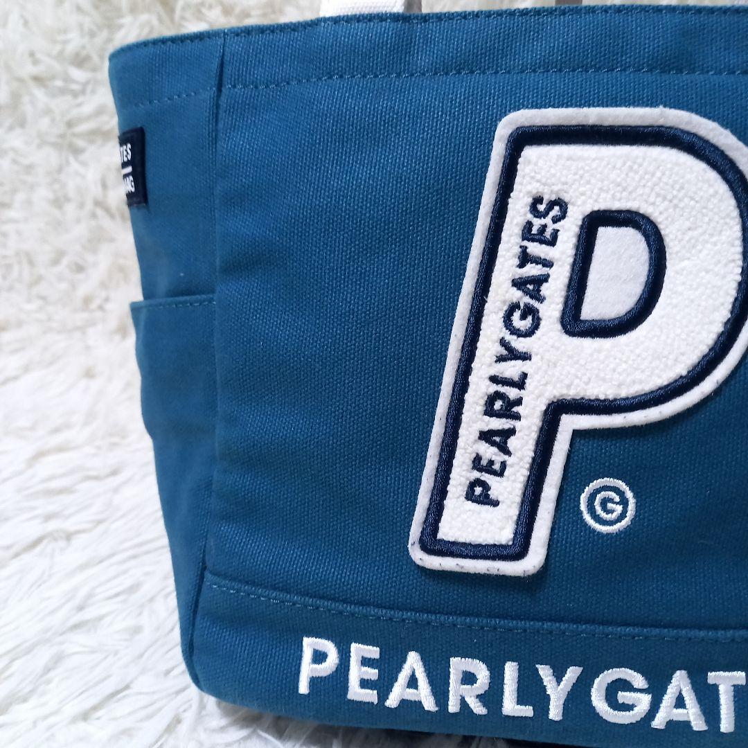 ●良品● パーリーゲイツ　ワッペン　スマイル　ゴルフ　カートバッグ　チャーム付き