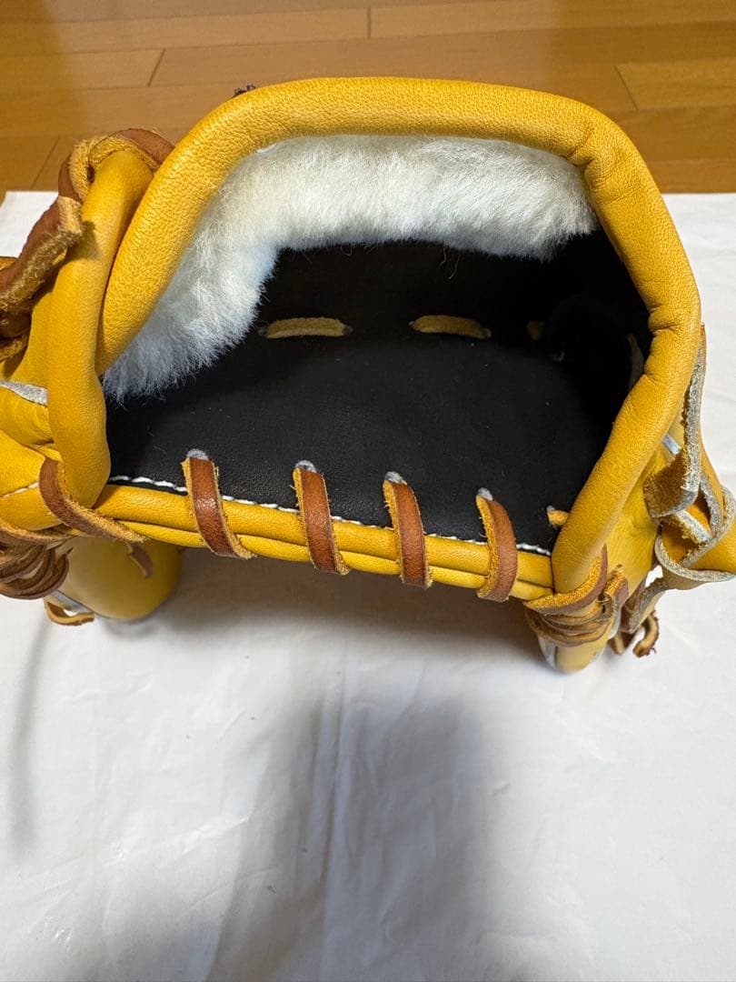 アサダスポーツ 軟式オーダーグローブ 内野用　 ナチュラル　収納袋付き