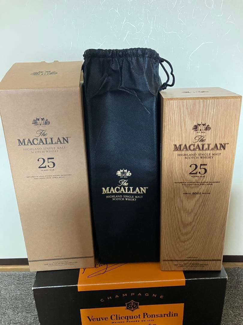 未開封メーカー正規品The Macallan 25年 ハイランドシングルモルト