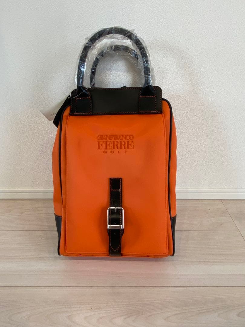 【激レア】ミズノ　ジャンフランコフェレ　コラボ　オレンジ シューズバッグ