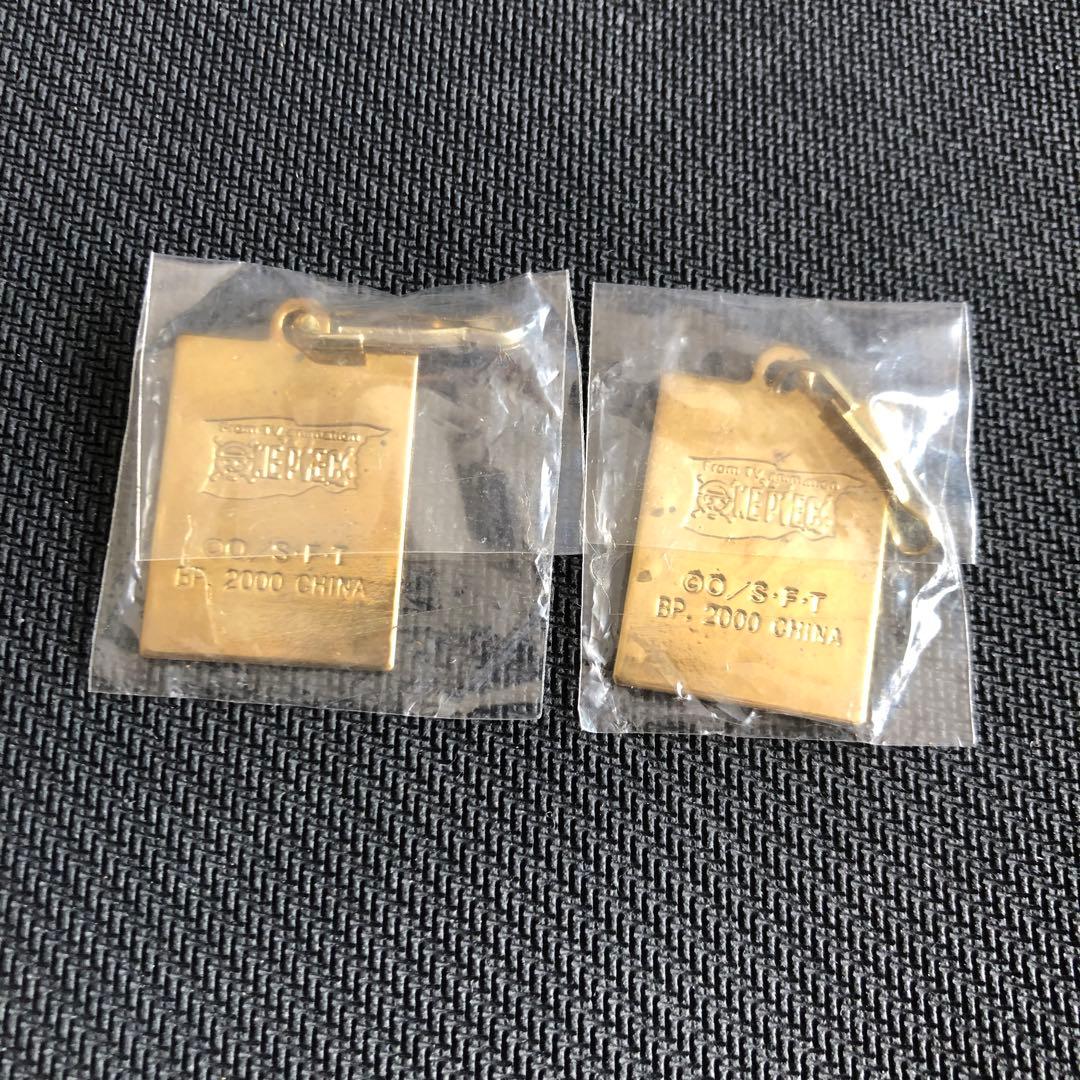 激レア　ワンピース　ゴールドメタルキーホルダー　ゾロ　ウソップ
