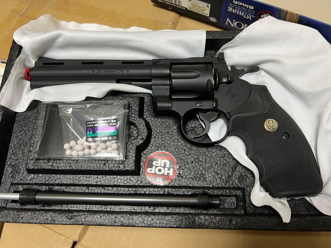東京マルイ 6inch コルトパイソン 357マグナム 6インチ 24連射 美品