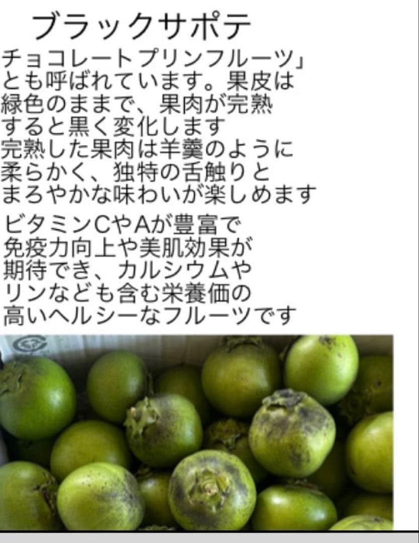 ブラックサポテ 9個