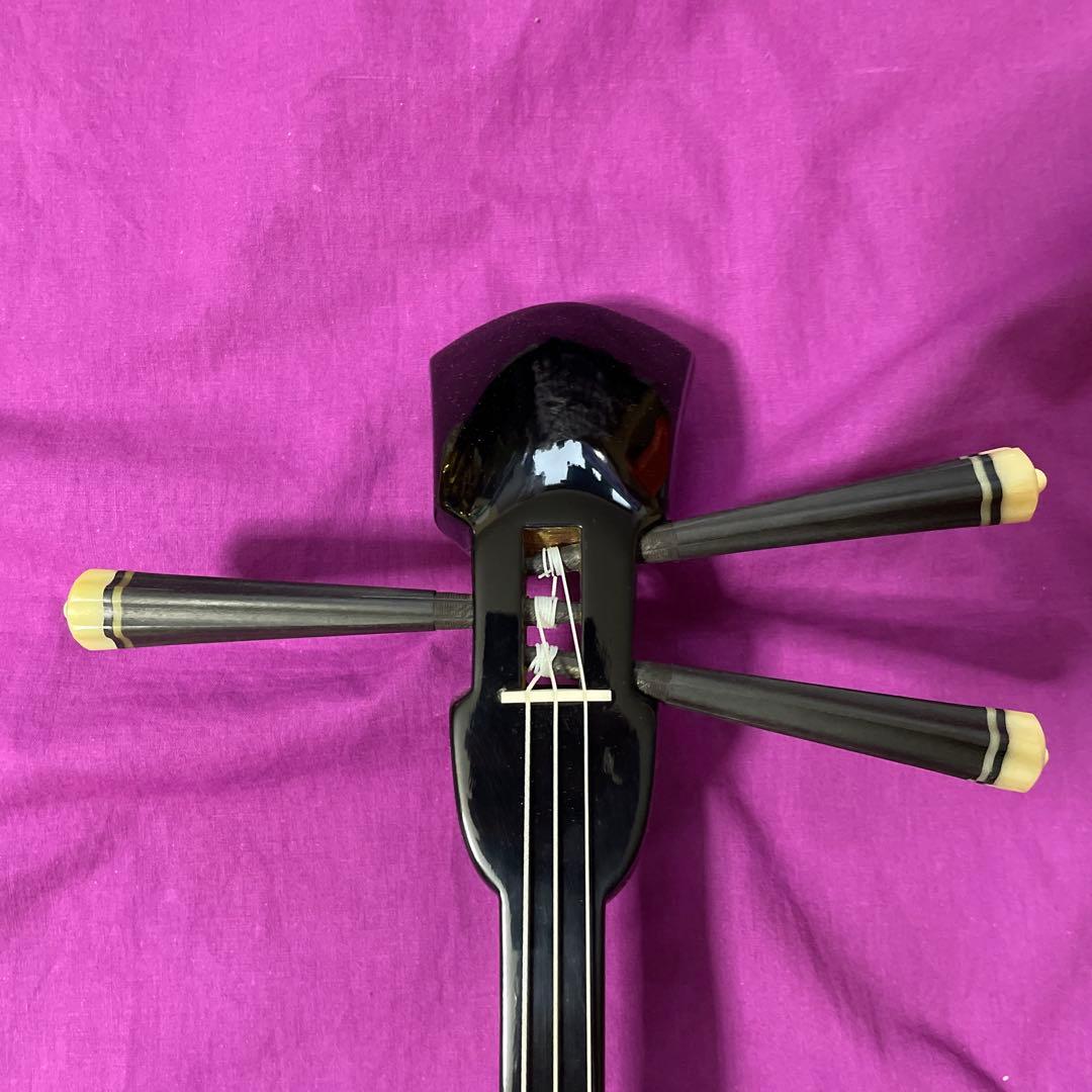 三線本体 ヘビ革 ケース付き