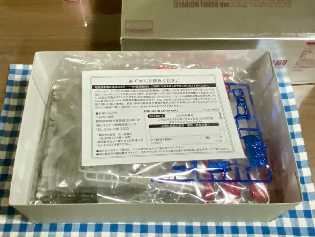 club MG ガンプラ30周年記念 限定 ガンダム ver. OYW0079