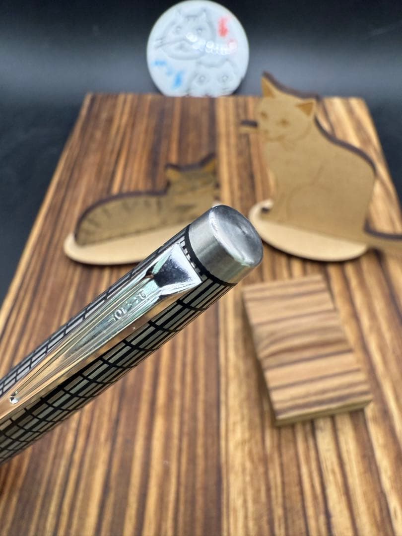 Pilot 万年筆 エリート 蝕刻 ショート 14K F 1980