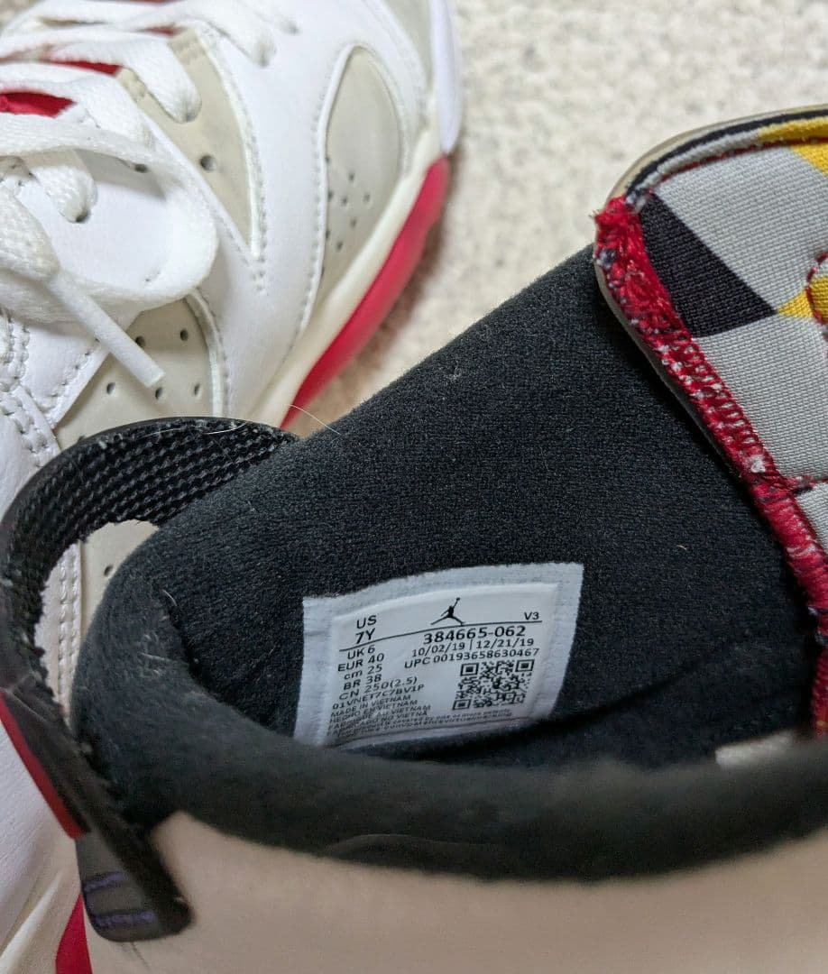 Air Jordan 6 ホワイト/レッド25cm