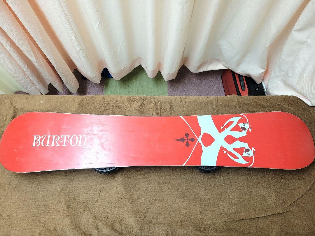 最終値下 Burton スノーボード カマキリ イエローバス ビンディング付き