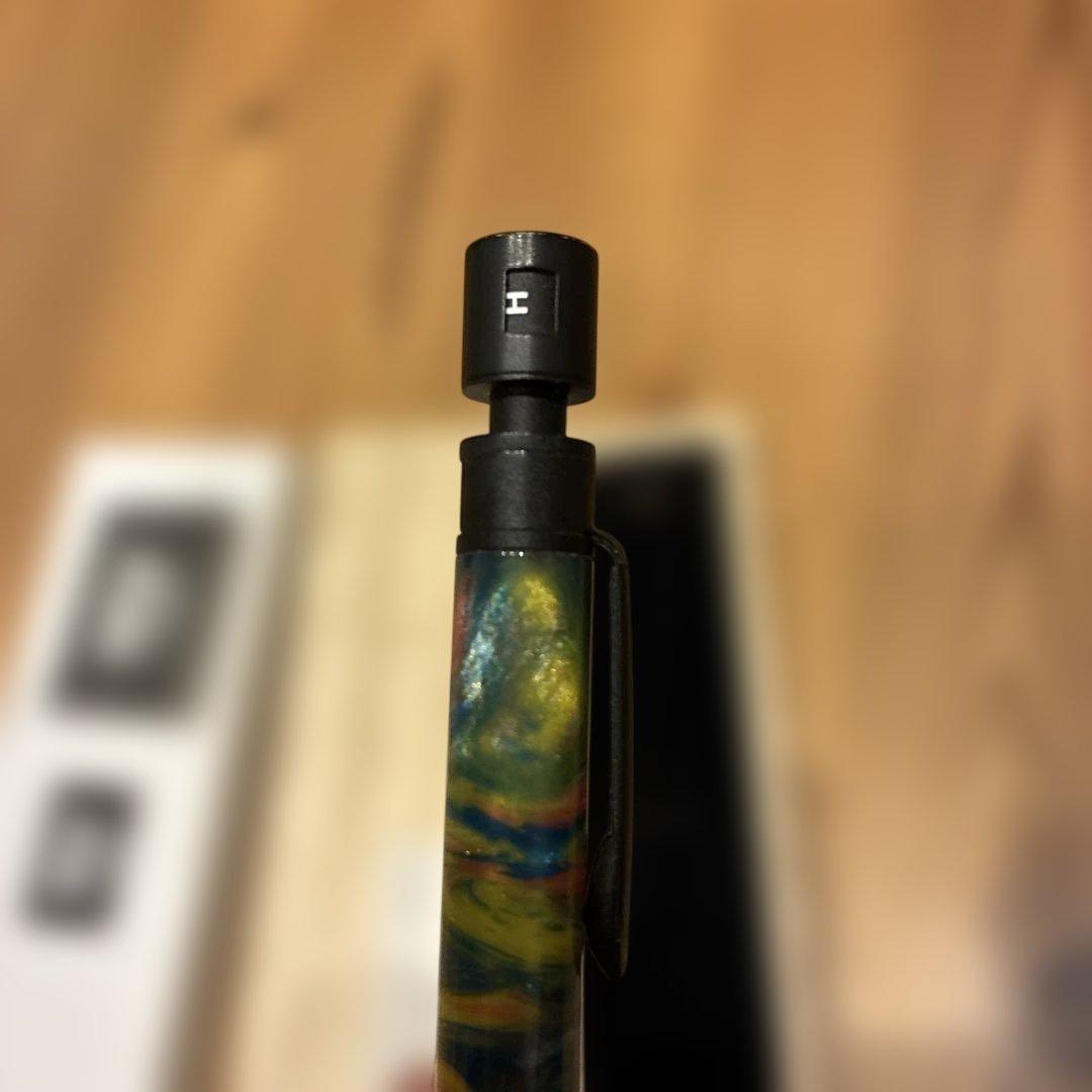 マーベラス シャープペンシル 0.5mm マットブラック レジン