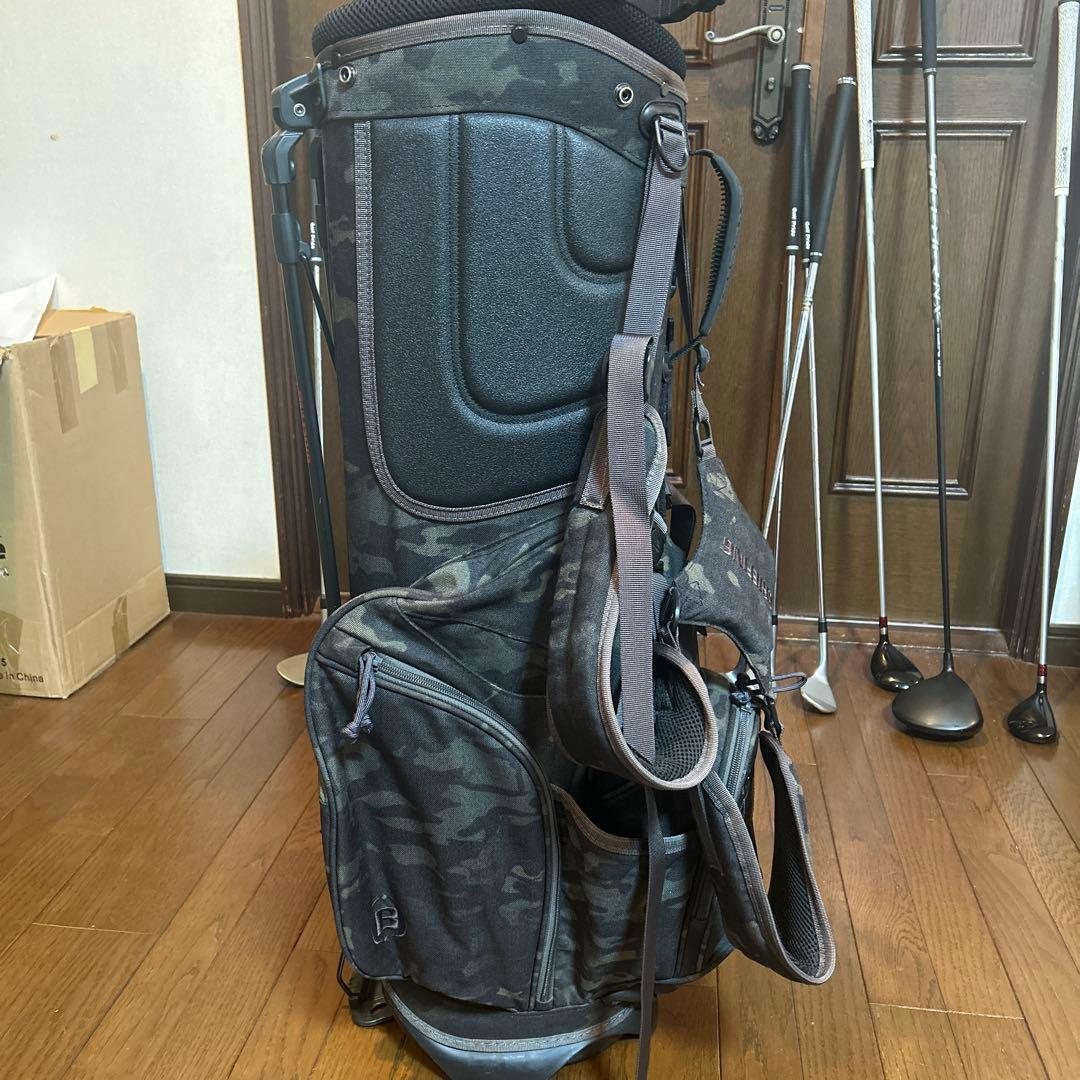 ブリーフィング　キャディバッグ CR-4 カモ柄 ヘッドカバーセット