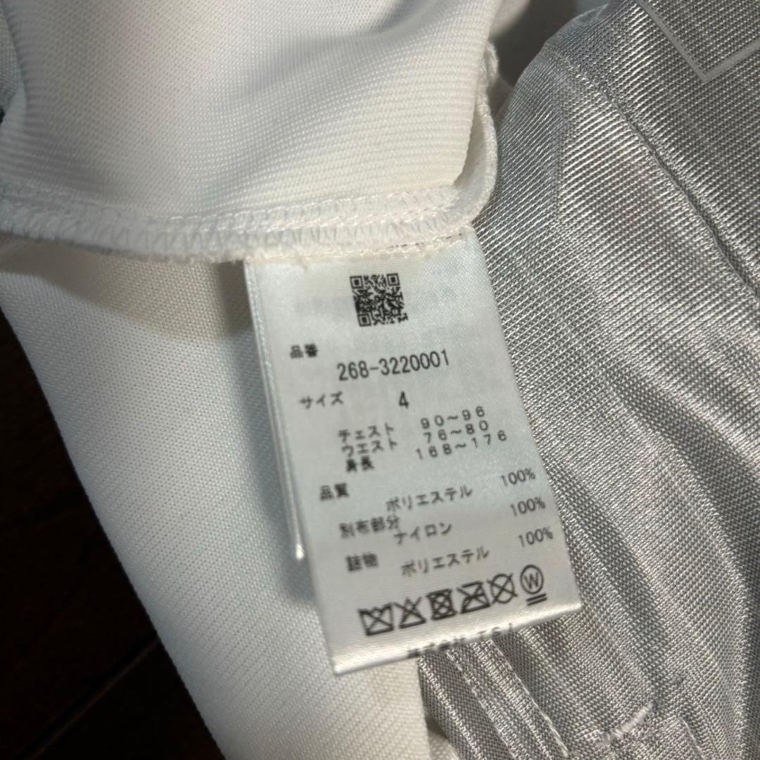 PGGアモッサ×N yメカニカルストレッチタフタホワイトジャケットサイズ4