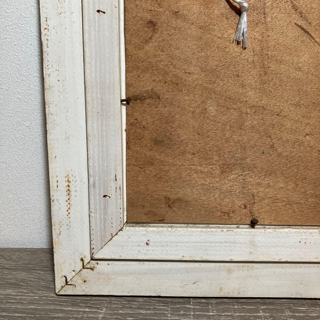 昭和レトロ 風景画 油彩画 肉筆画 水郷の街並み 額装 油絵 アンティーク