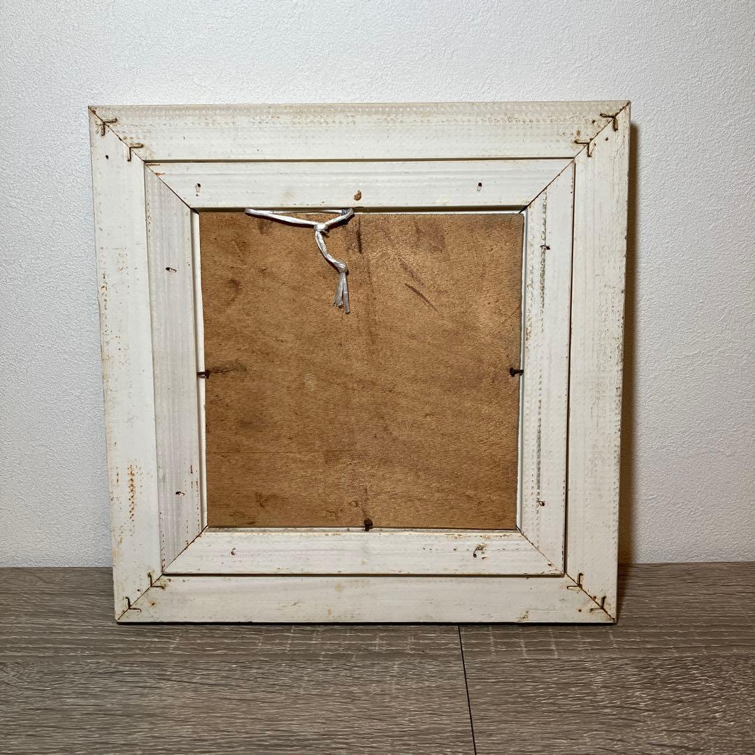 昭和レトロ 風景画 油彩画 肉筆画 水郷の街並み 額装 油絵 アンティーク