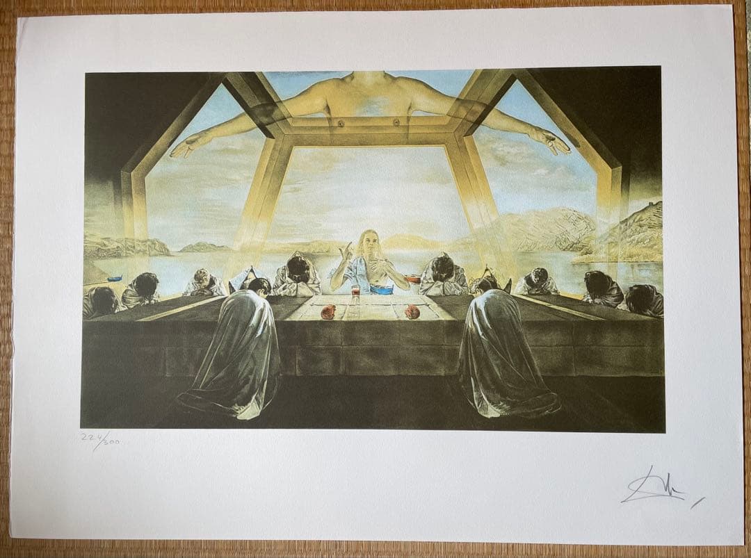 サルバドール・ダリ　「最後の晩餐」リトグラフ