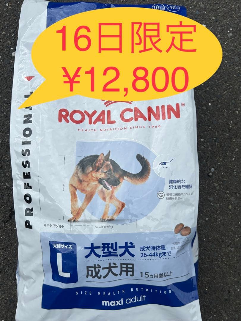 ロイヤルカナン　マキシアダルト16kg★16日限定価格★