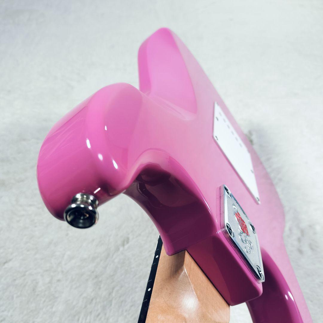 【美品】GYPSYROSE ジプシーローズ エレキギター　ピンク　ラメ入り