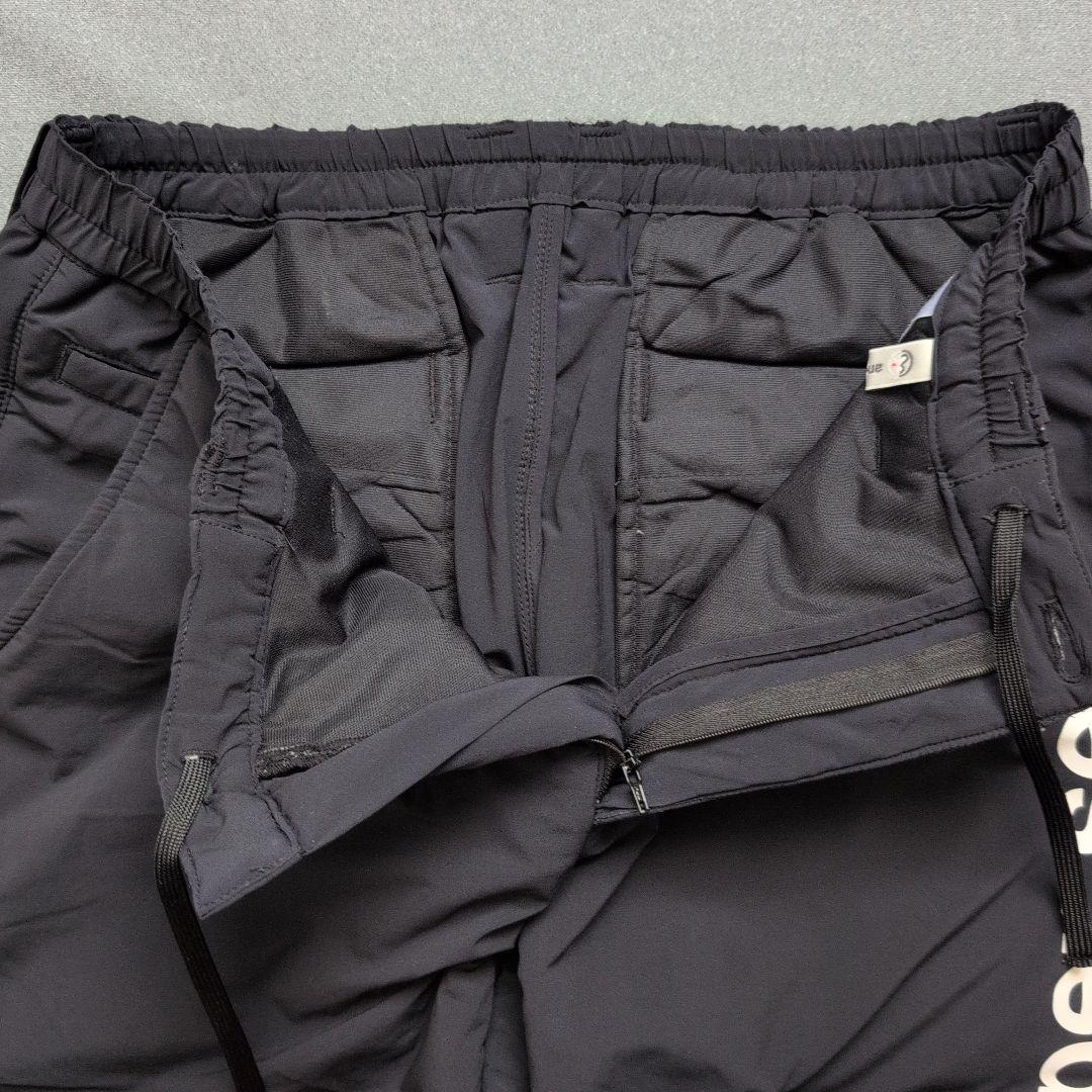 【美品】アンパスィゴルフ　中綿ダウンパンツ　サイドロゴ　ドローコード付き　L