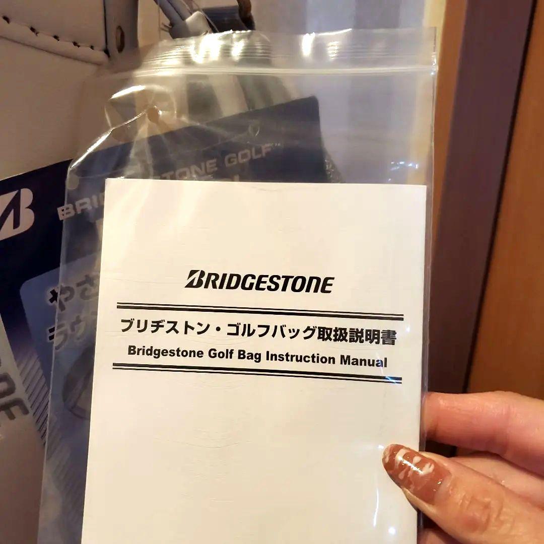 新品未使用‼️ブリヂストンキャディバッグ　BG-100Lホワイトネイビー