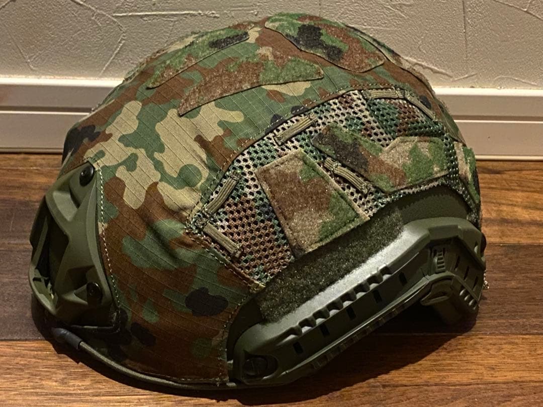 NIJ IIIA レベル3A 実物　ヘルメット　防弾　陸自迷彩　Fastタイプ
