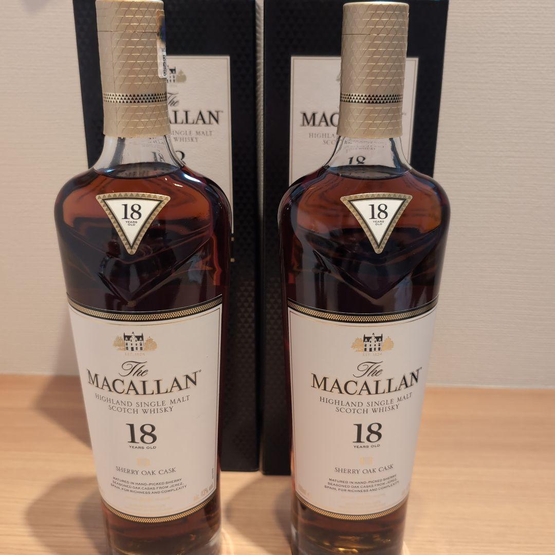 マッカラン 18年 2本セット2022年リリース シェリーオークカスク