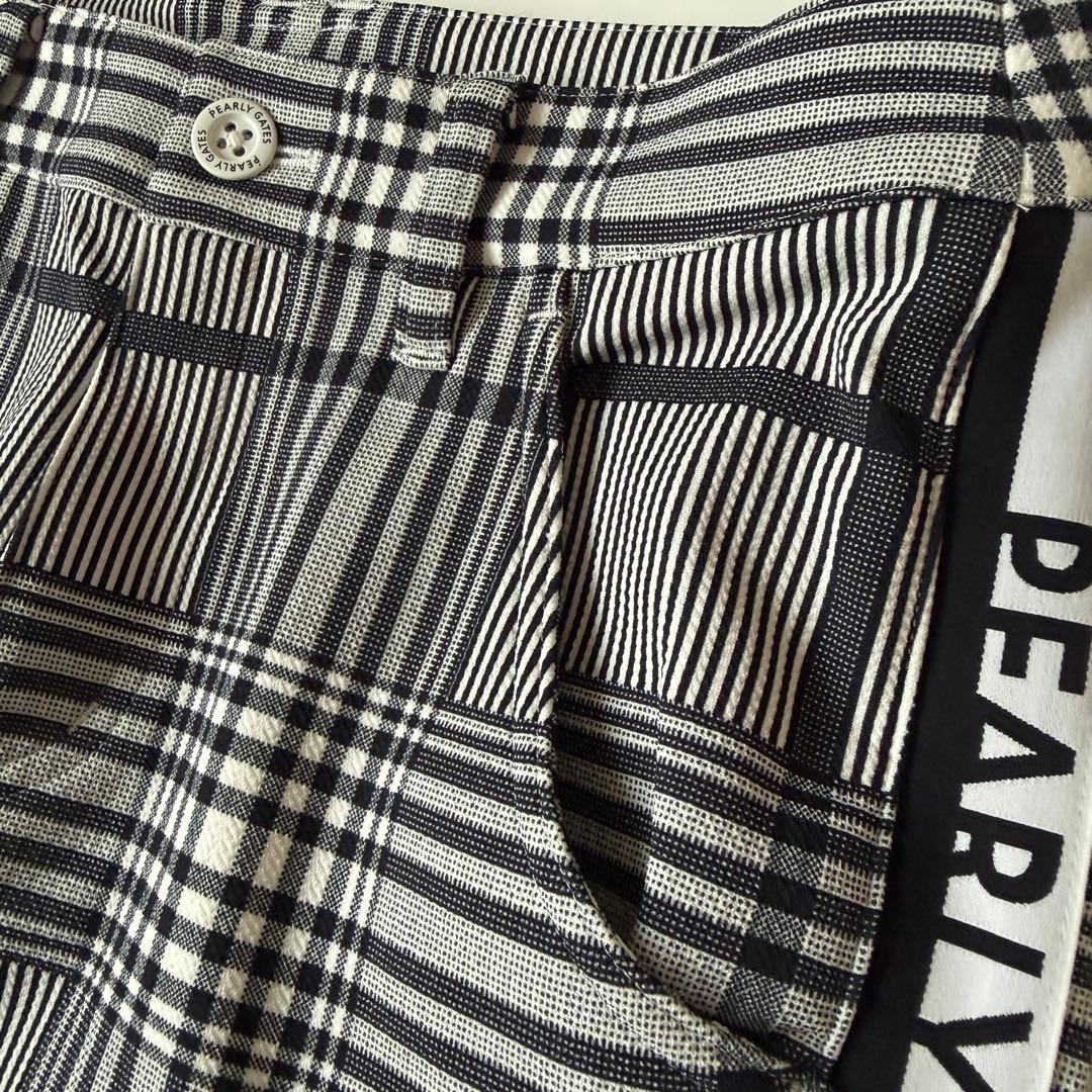 パーリーゲイツ　2025 spring チェック　ゴルフ　パンツ　サイズ0