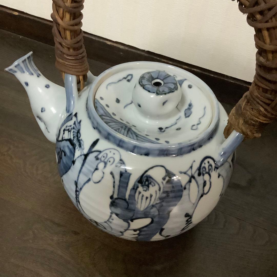 清水焼　大野瑞昭窯　大きな急須