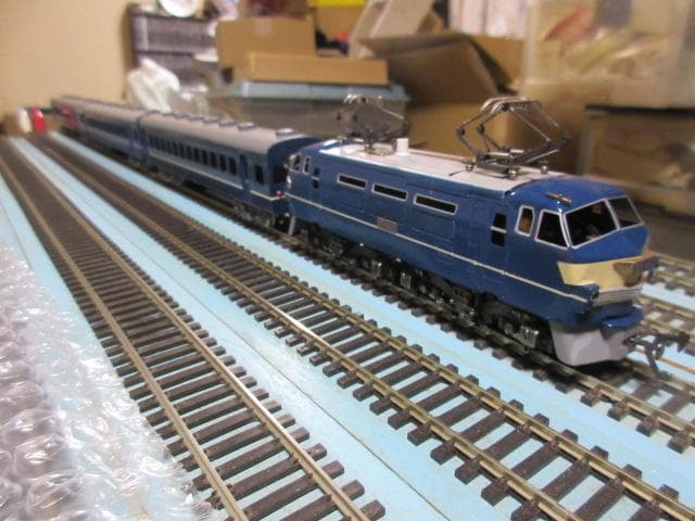 ミニ ブルートレイン列車セット（HOゲージ） （金属製/カツミ・エンドウ製品）