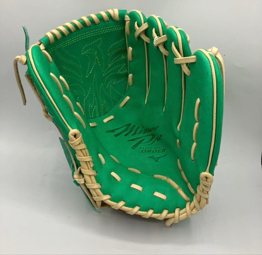 ミズノプロ 軟式オーダーグローブ 投手用 スカイブルー　今永モデル5ミリ小　新品