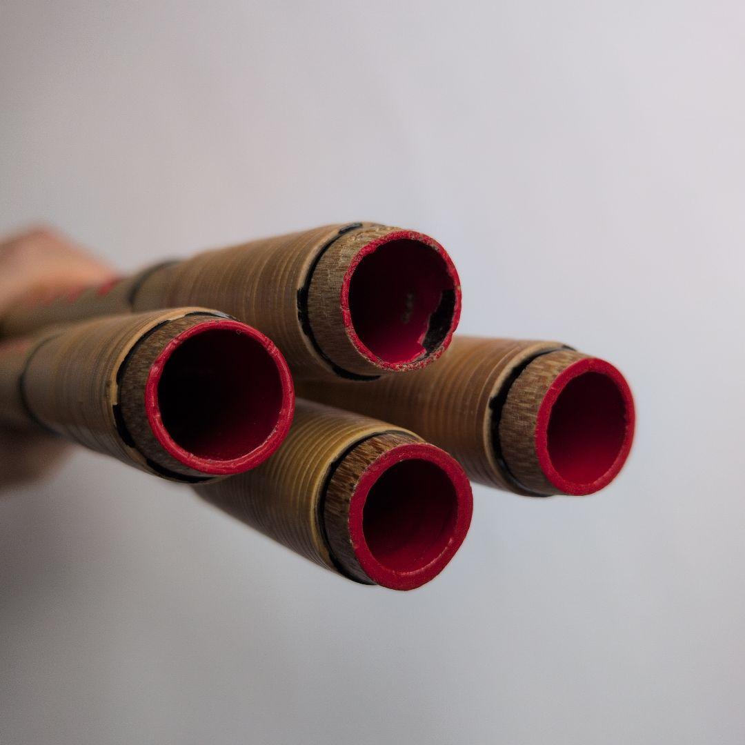 篠笛 獅子田 竹渓 6つ穴 大塚竹管楽器 4本セット