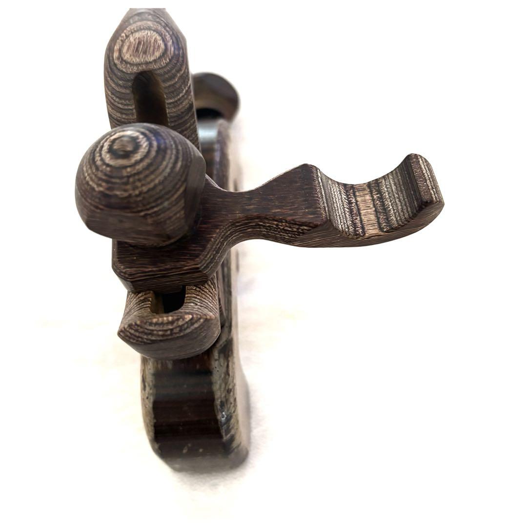 ヘラブナ 釣り部品 竿受け 万力 木製 フィッシング用品 小物入れバッグ付き