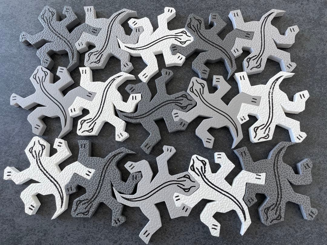 エッシャー ソフトパズル　トカゲ　Lizards of M.C. Escher