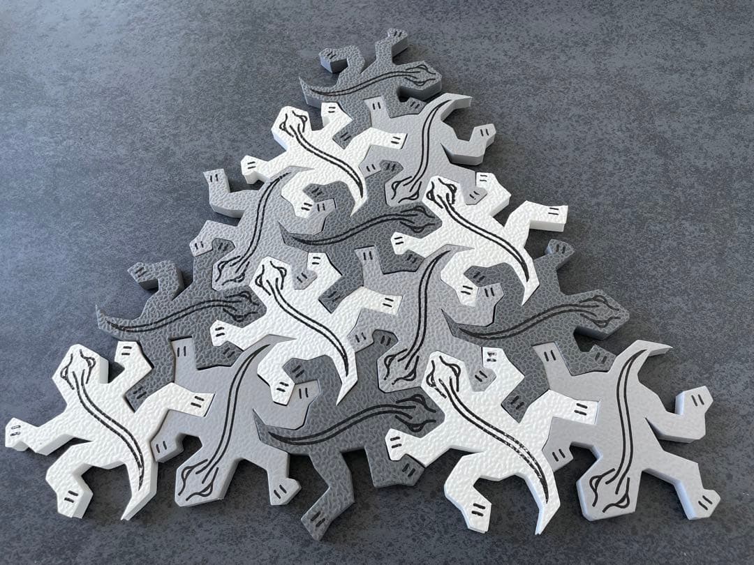 エッシャー ソフトパズル　トカゲ　Lizards of M.C. Escher