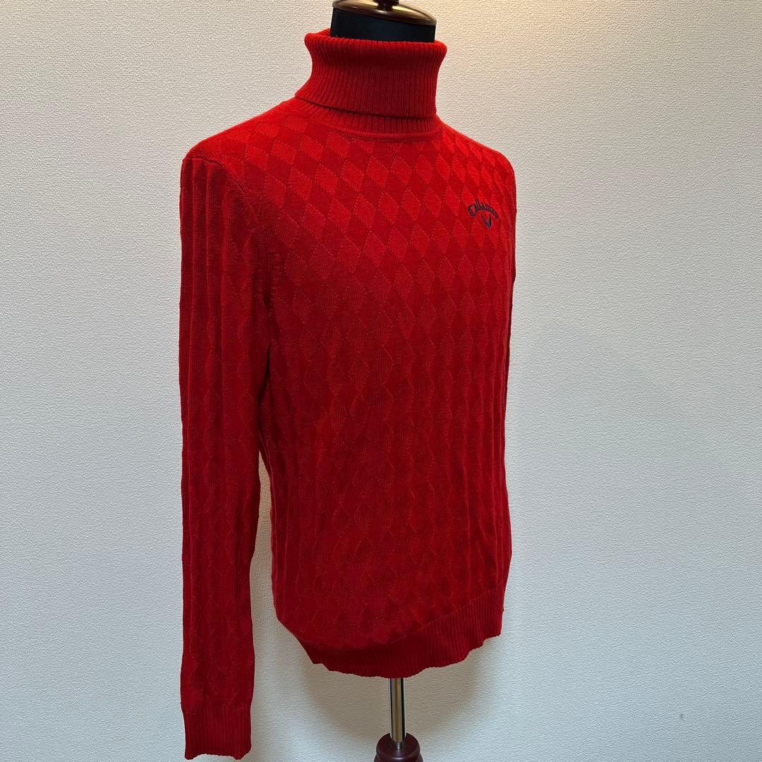 キャロウェイゴルフ　タートルネックニット　サイズL