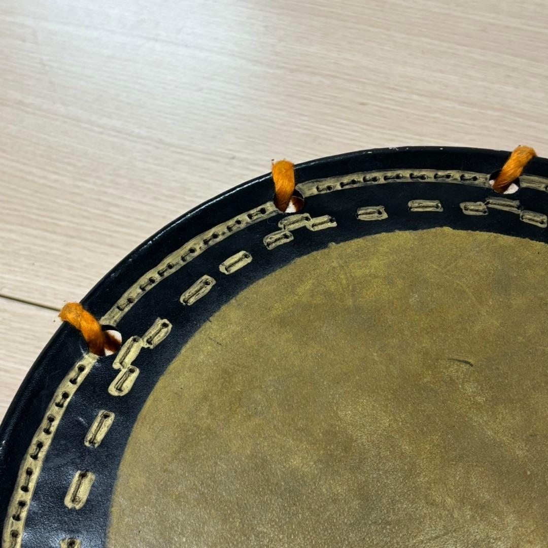 ① 希少 和太鼓 締め太鼓 約35cm 和楽器 ブラック