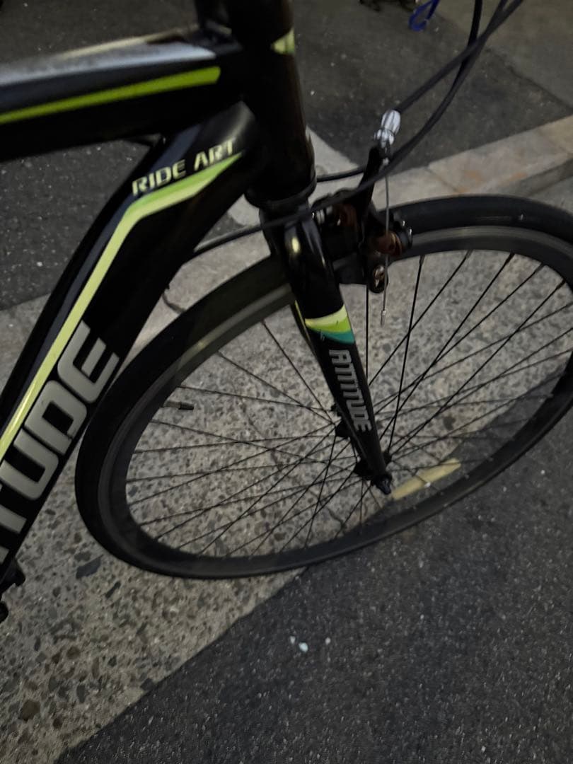 58 自転車 大阪市 【引取り限定】 クロスバイク 変速付き