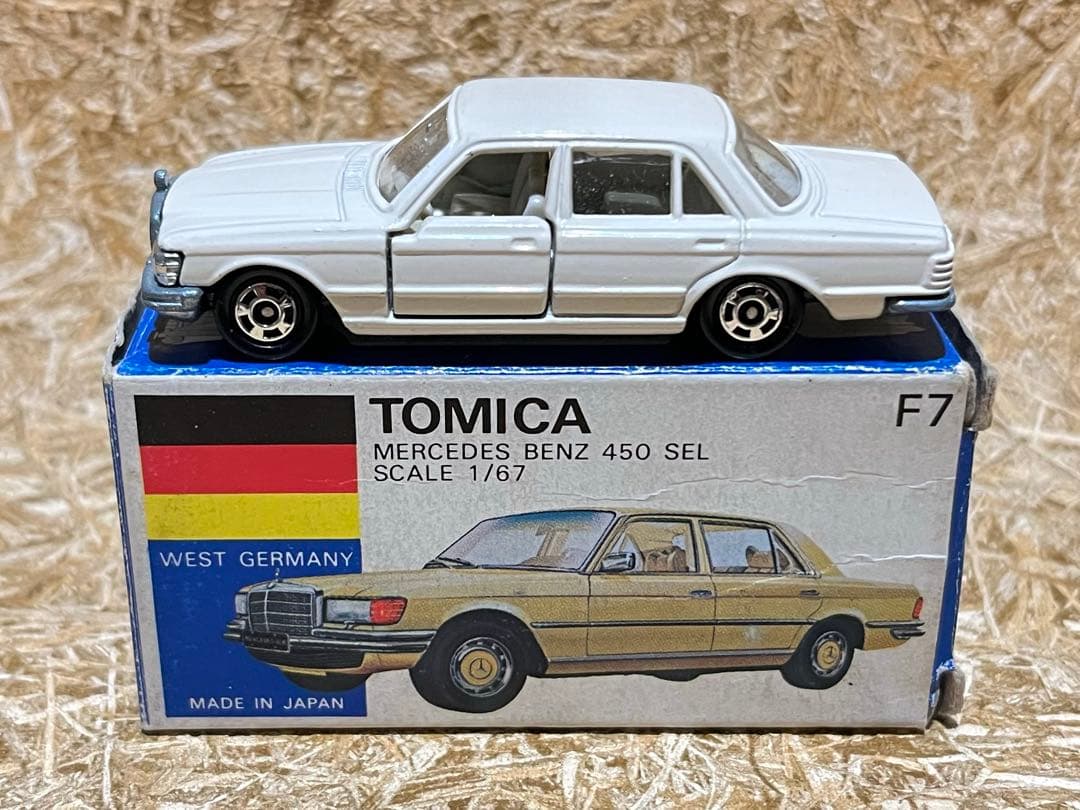 トミカ 日本製 青箱 F7 メルセデスベンツ 450SEL 一般輸出仕様
