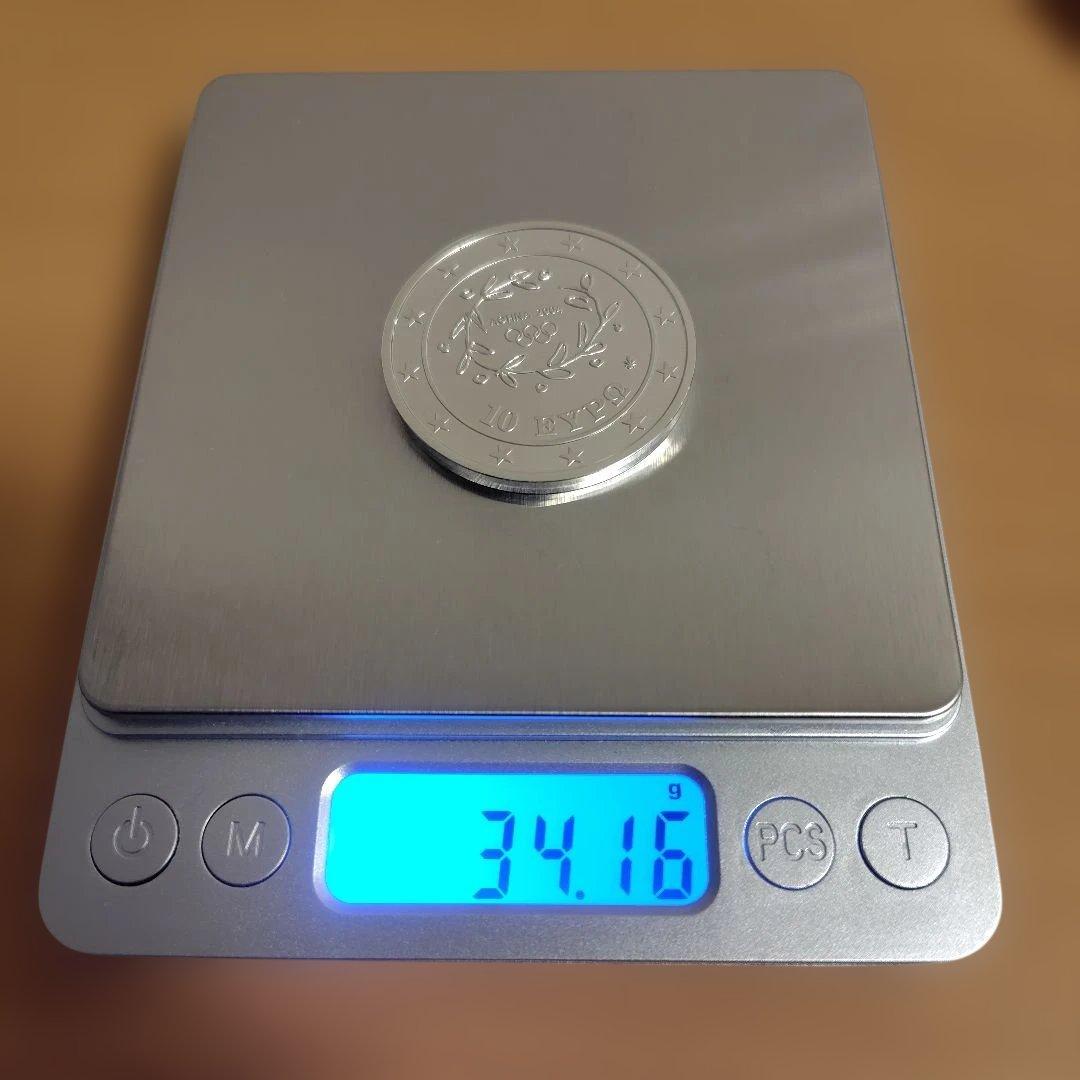 アテネ　オリンピック 銀貨　2オンス純銀含有　プルーフ硬貨　10ユーロ