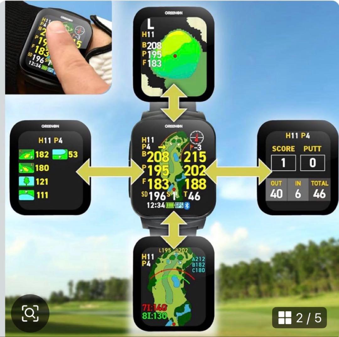 GREENON GPSナビ ブラック