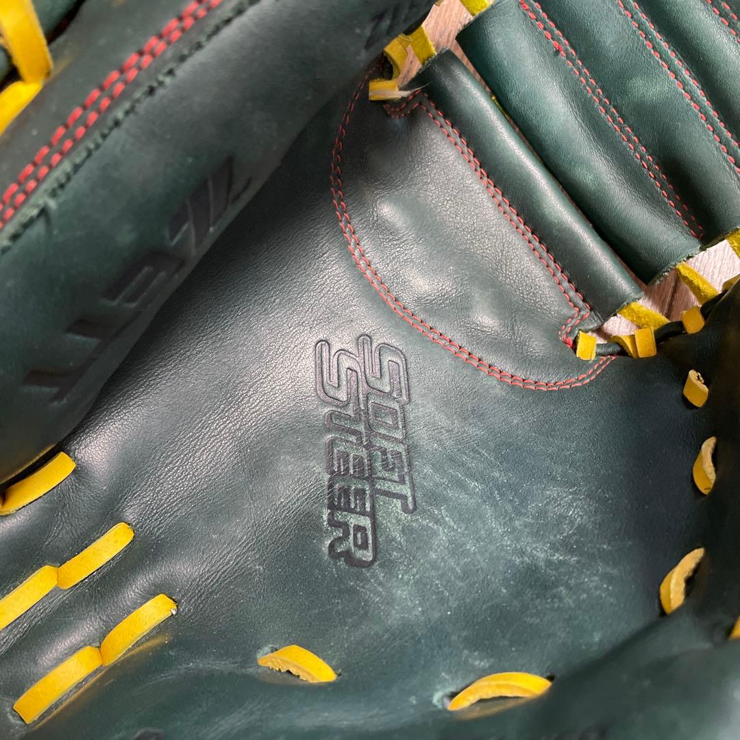 ZETT 軟式野球グローブ 少年用 キャッチャーミット ダークグリーン