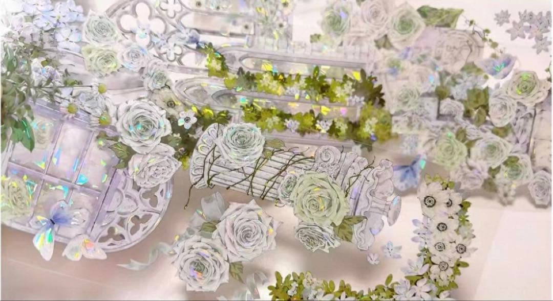 花柒所《郁郁葱葱》海外マスキングテープ　マステ 【2331】