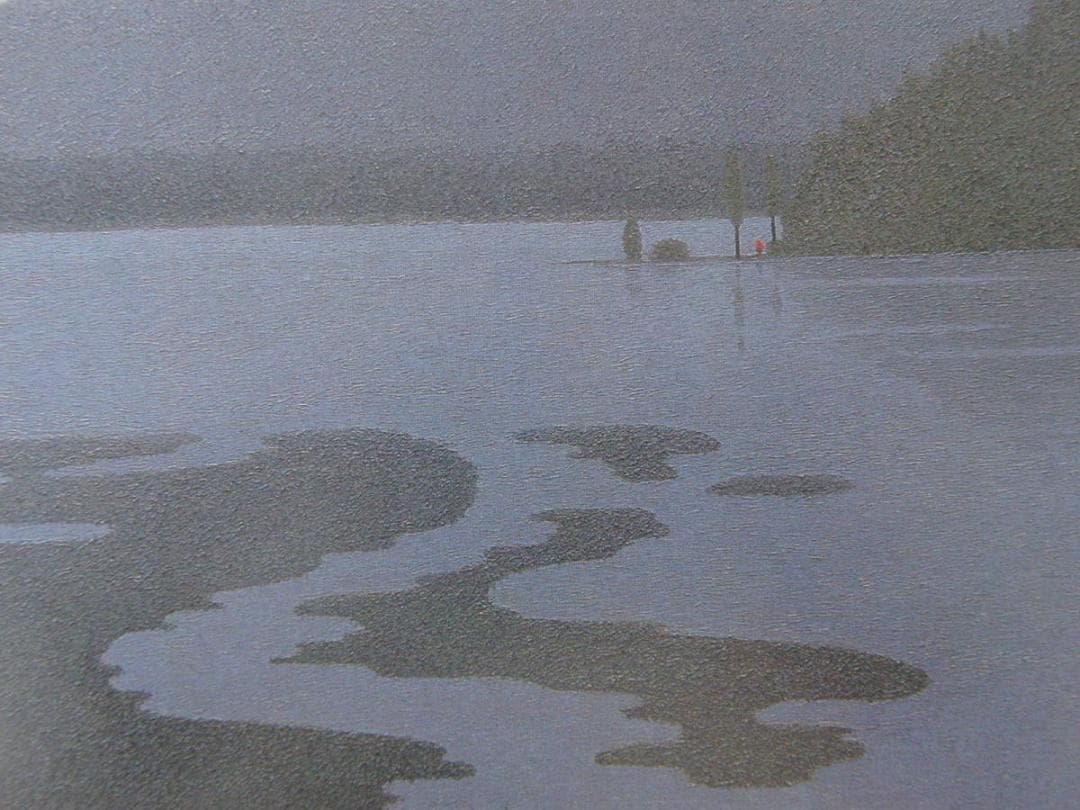 三浦俊輔、【朝の富士】、希少な額装用画集より、新品額装付、状態良好