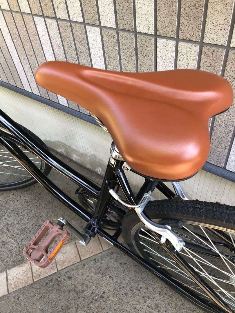 (引取限定)シティサイクル 27インチ ブラック　レトロ風　おしゃれ　昭和風
