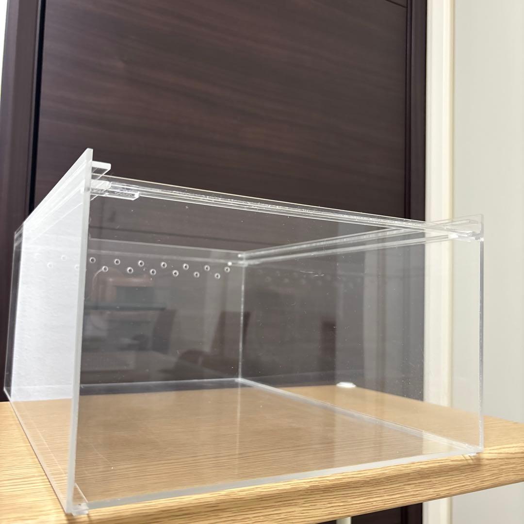 爬虫類用　ケージ、シェルター、ピンセット、餌皿6点セット