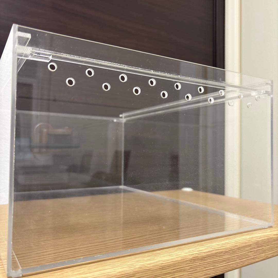 爬虫類用　ケージ、シェルター、ピンセット、餌皿6点セット