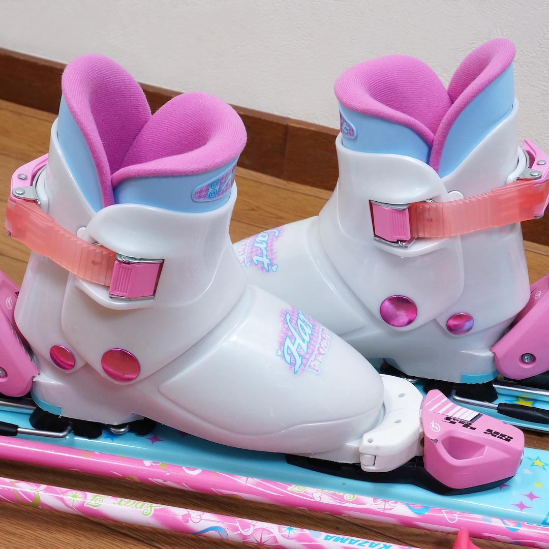 メンテ済 100cm 靴19cm PURE CONSCIOUS スキーセット