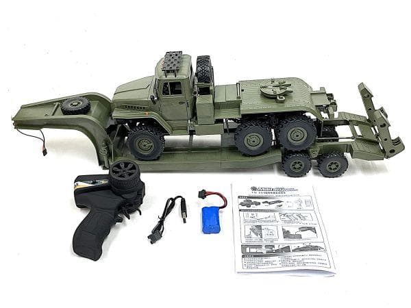 1/16 ミリタリートレーラーラジコン・E-1 クローラー式輸送トラックセット