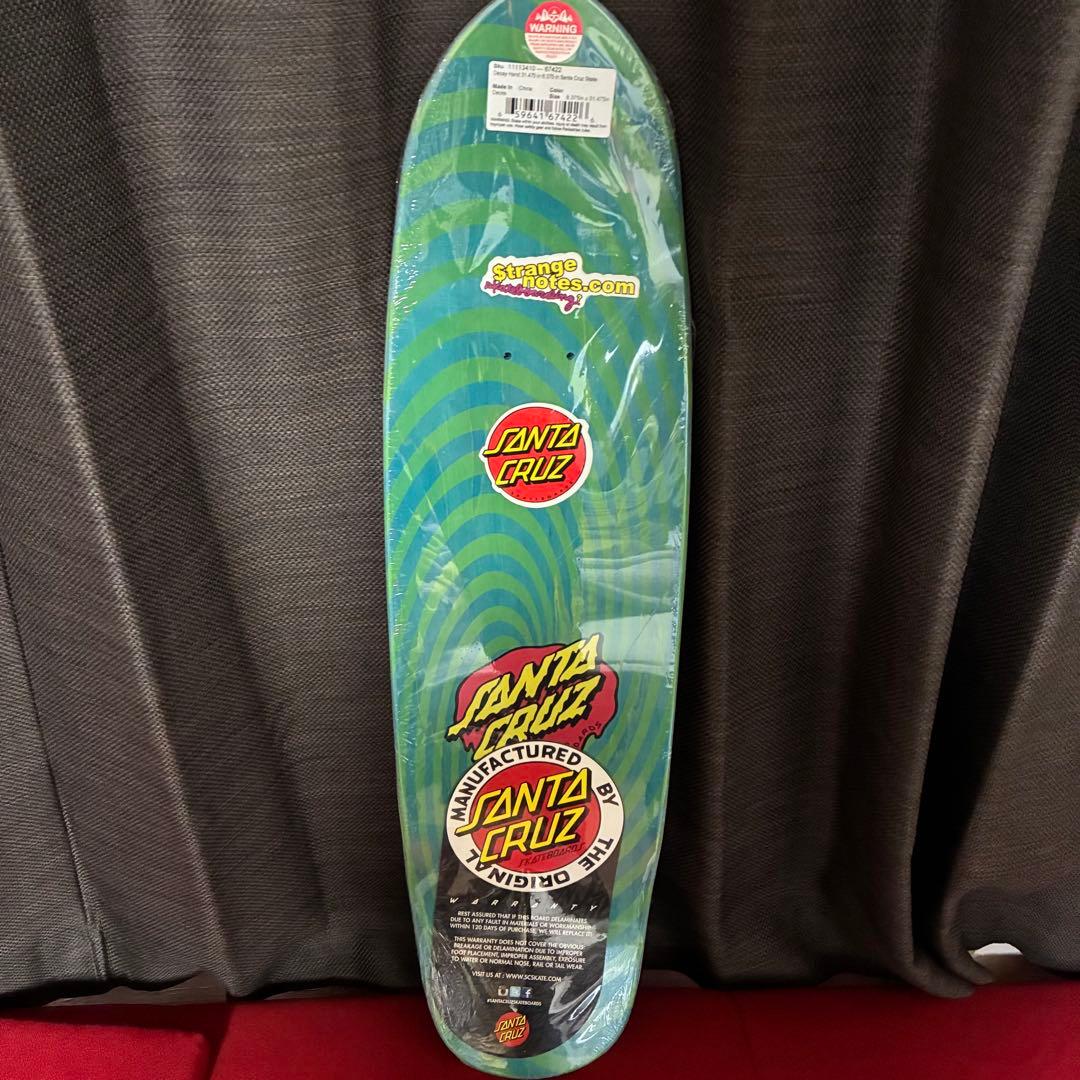 新品 SANTA CRUZ DECAY HAND スケートボードデッキ